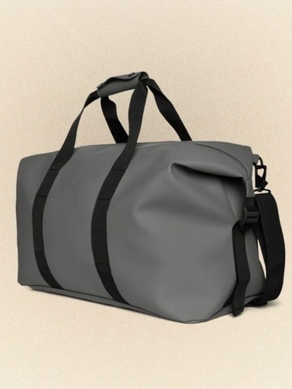 RAINS Hilo Waterproof Weekend Travel Bag W3 in Grey Unisex Duffle 9.5 Gallon